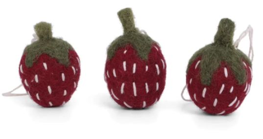 Felt Strawberries Set/3