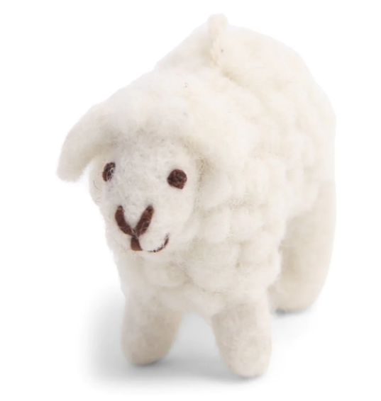 Felt Mini Sheep Ornament White