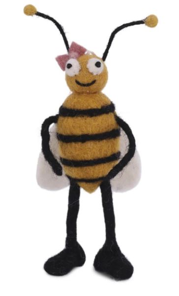 Felt Ornament Girl Bee