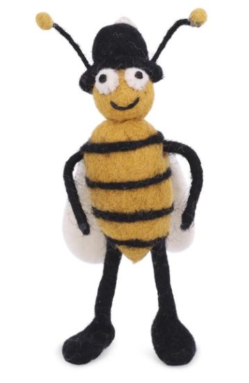 Felt Ornament Boy Bee