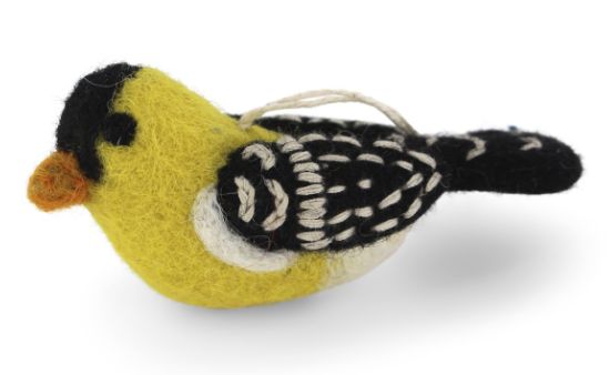 Felt Ornament American Goldfinch