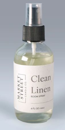 Market Street Candle Room Spray Clean Linen