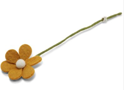 Felt Anemone Flower Yellow