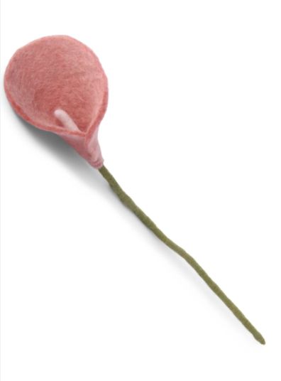Felt Lily Dusty Red