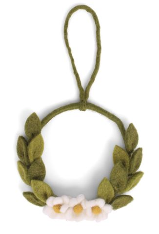 Felt Wreath Simple Flower
