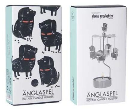 Rotary Candleholder Funny Dog