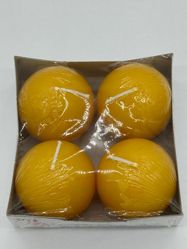 Logum Kloster Ball Candle 4 Pack Ochre