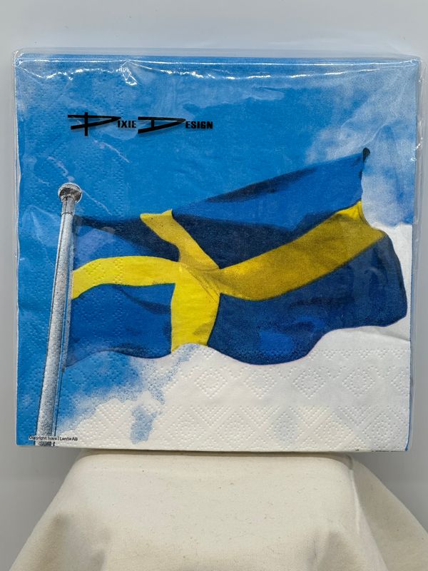 Napkin Sweden Flag