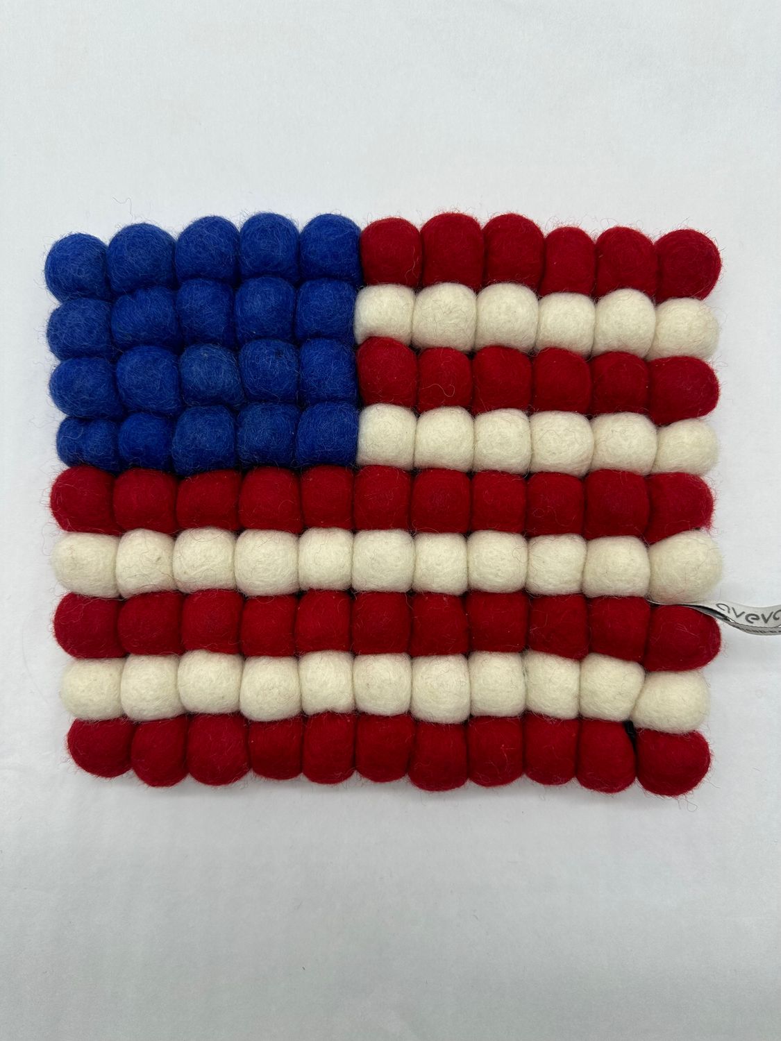 Aveva Wool Trivet American Flag