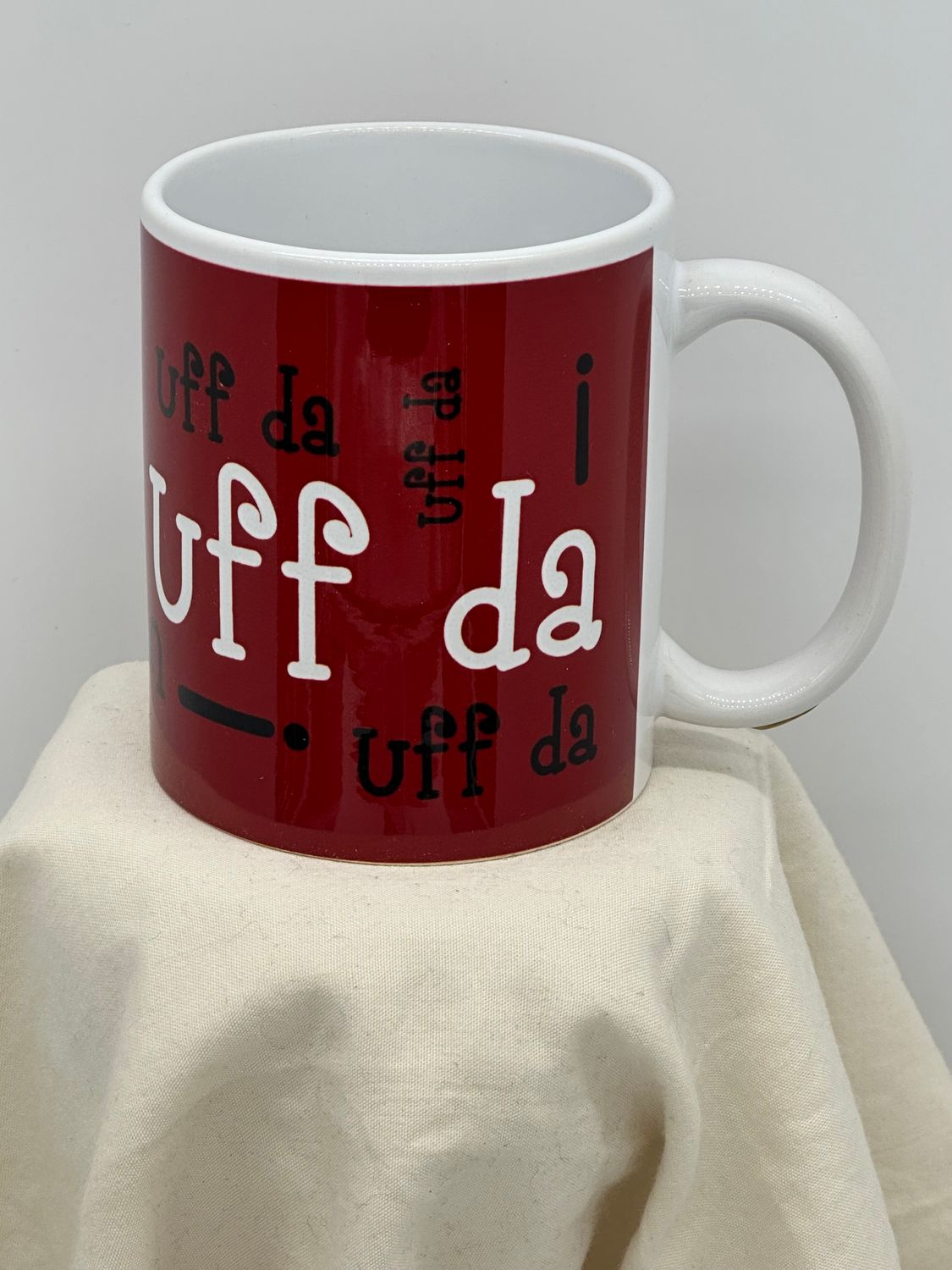 Coffee Cup Uff Da Text