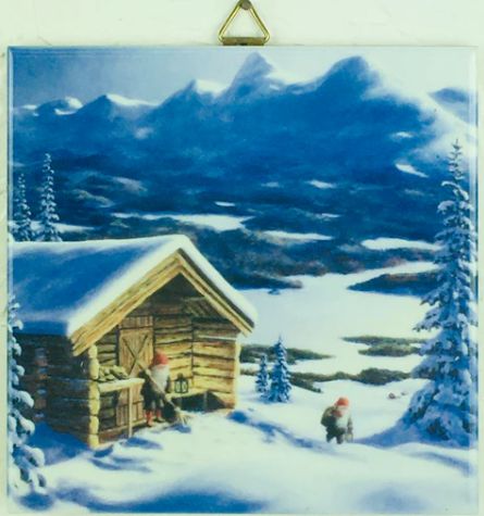 Ceramic Tile J. Bergerland Tomtar At Cabin