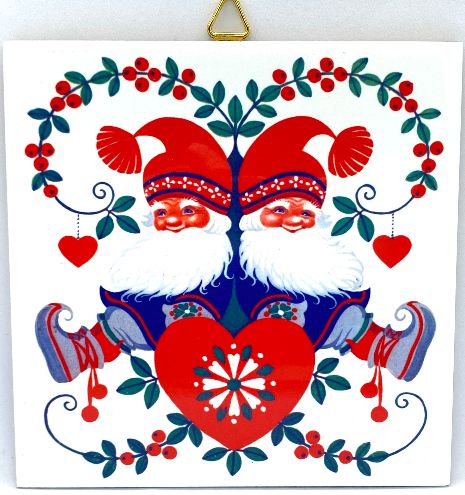 Ceramic Tile-Lappland Santas Heart