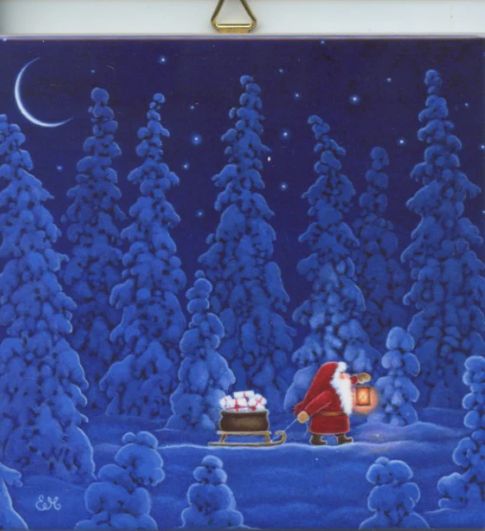Ceramic Tile-Melhuish Tomte Gifts Forest
