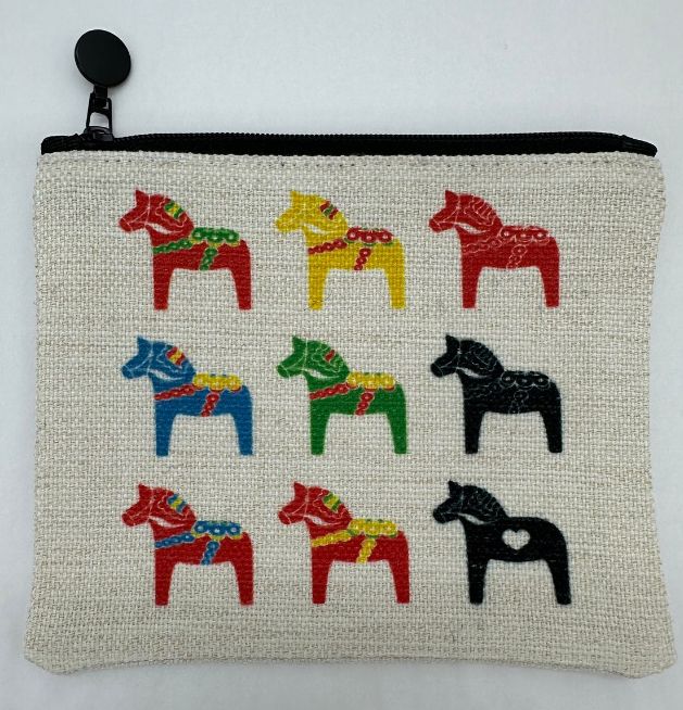 Mini Zip Bag Dala Horses