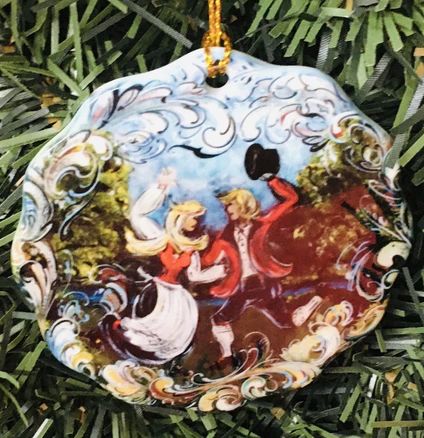 Ceramic Ornament-LL Dancers