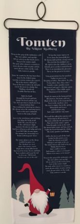 Fabric Wall Hanging Tomte Poem