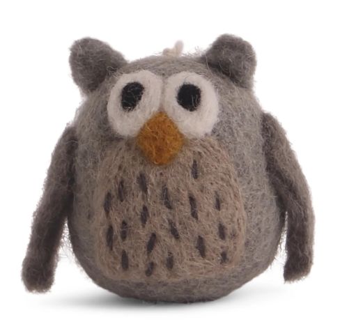 Felt Owl Ornament