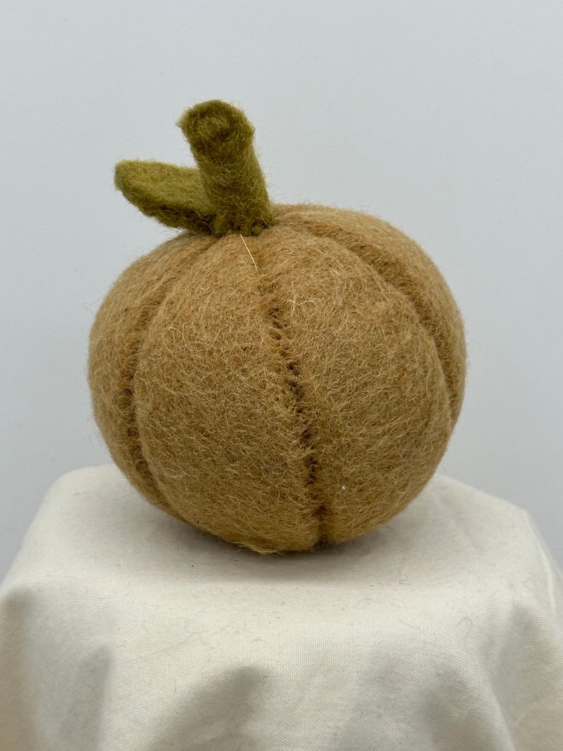 Felt Pumpkin Dusty Light Orange 3.1&quot;