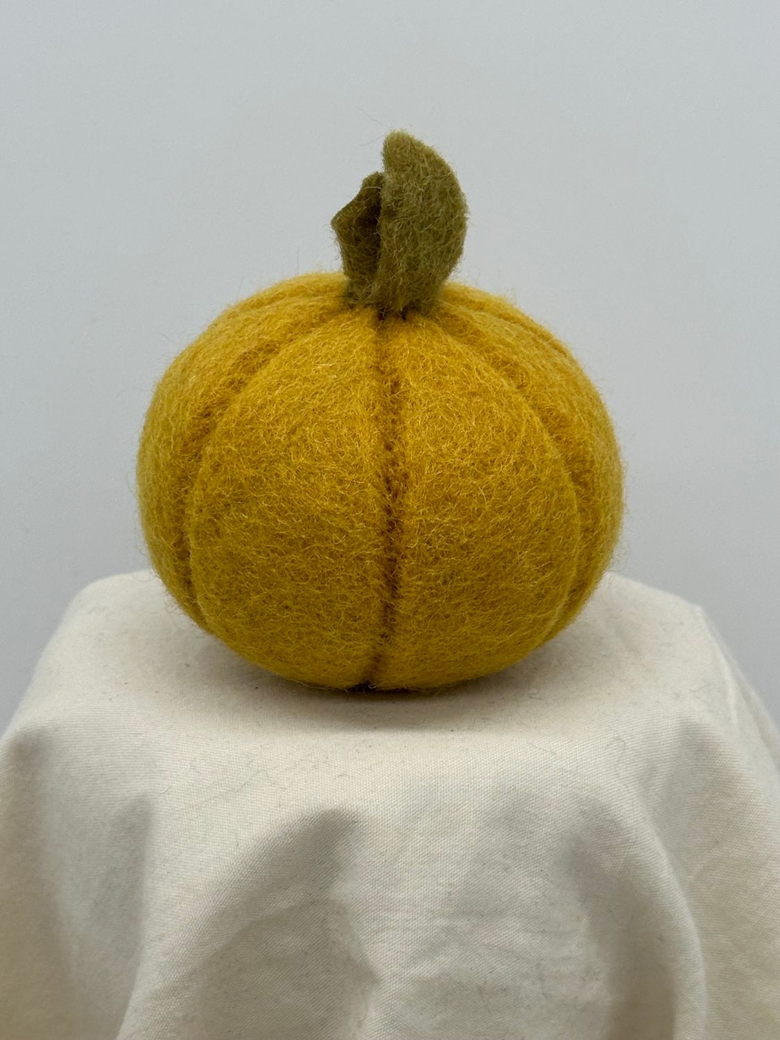 Felt Pumpkin Yellow 3.1&quot;