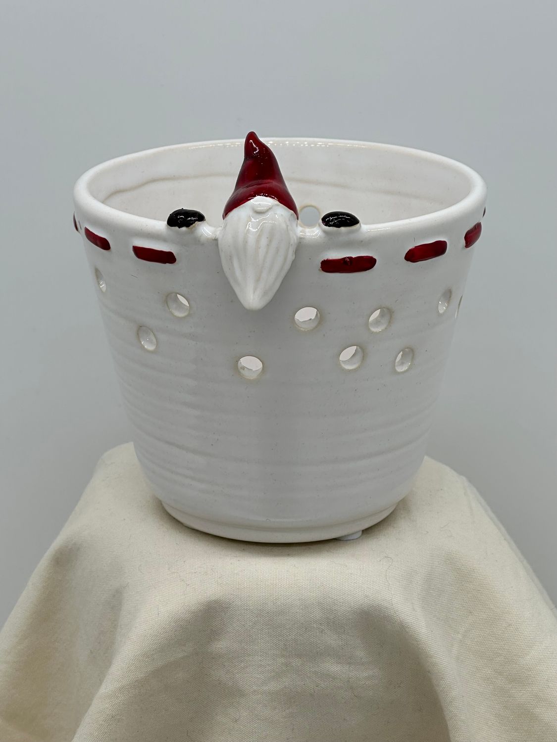 Ceramic Candleholder Gnome Votive