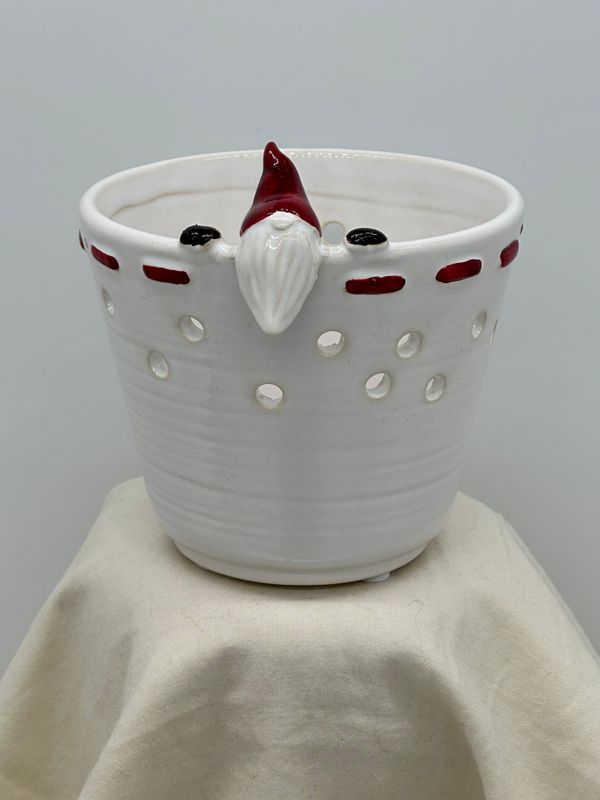 Ceramic Candleholder Gnome Votive