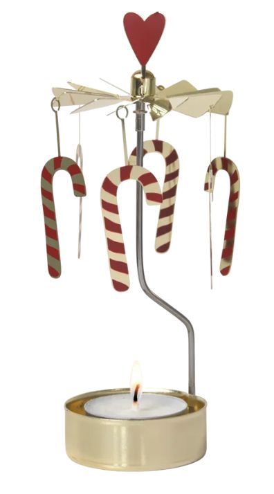 Rotary Candleholder Candy Cane