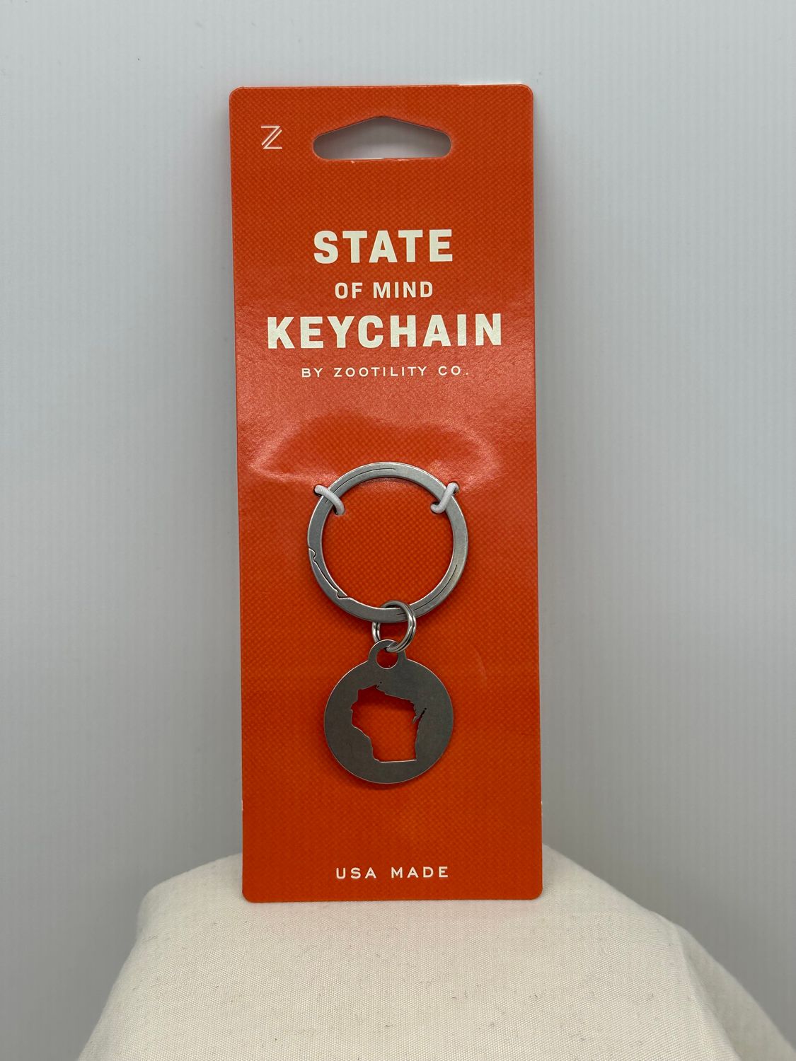 Wisconsin State Of Mind Keychain