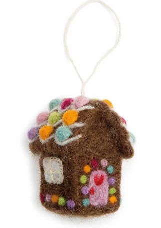 Ornament Felt Gingerbread House