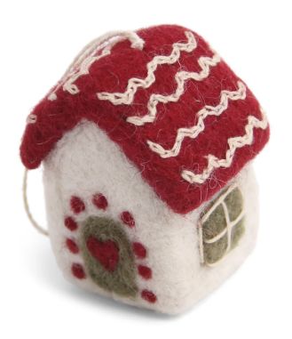 Ornament Felt Mini Xmas House
