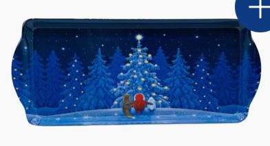 Almond Cake Tray Christmas Trees With Santa Fox And Rabbit Eva Melhuish