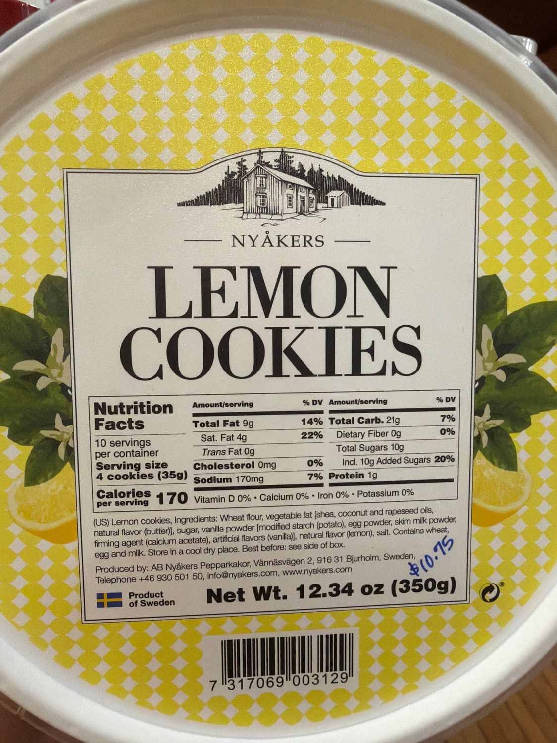 Nyakers Lemon Cookies