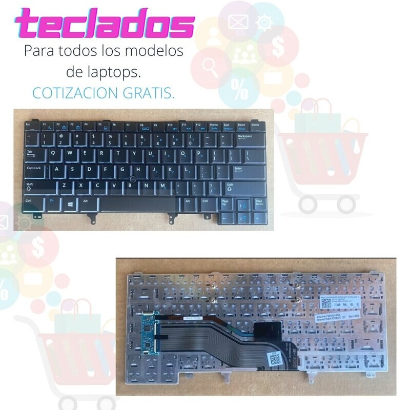 Teclados para laptops.