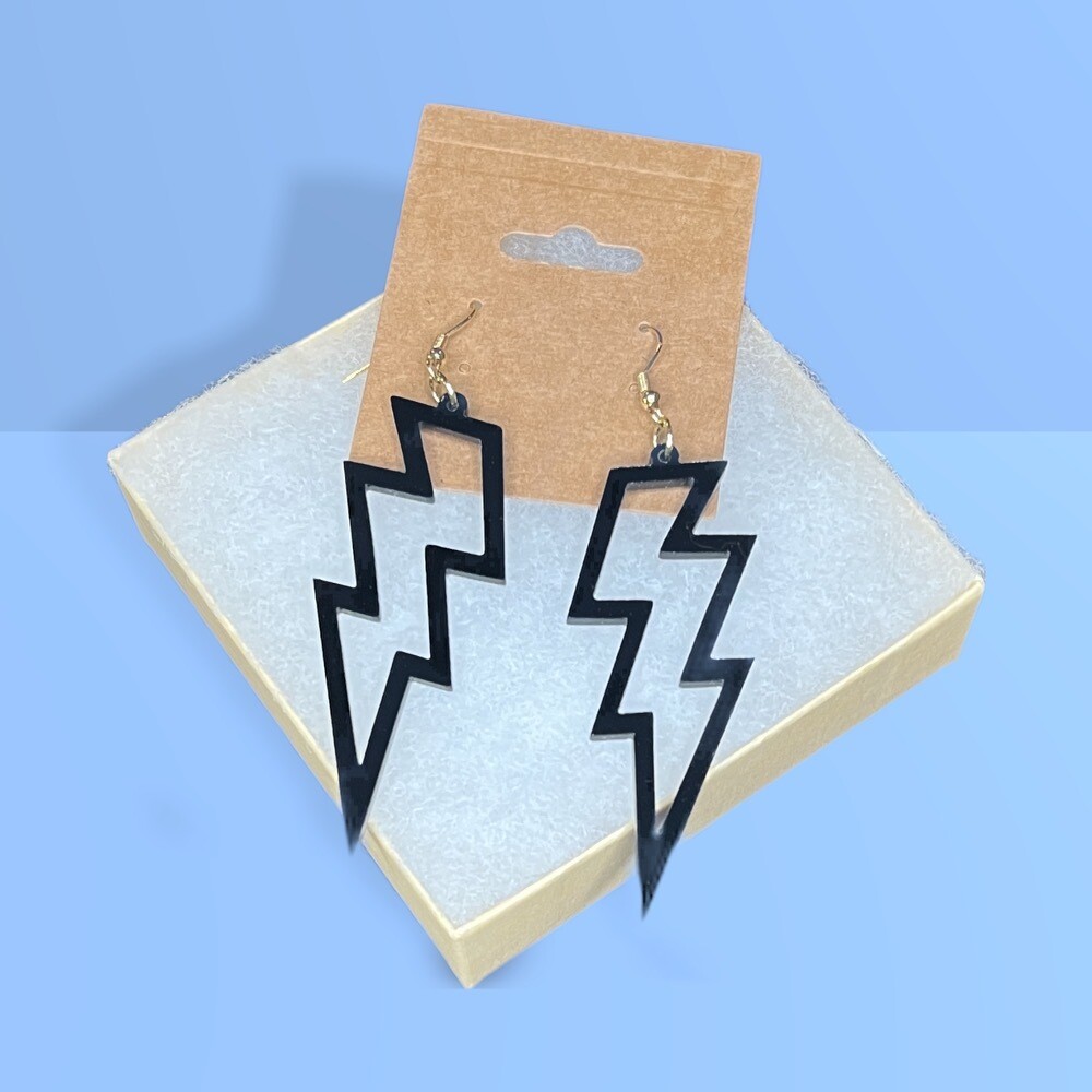 Hollow Lightning Earrings