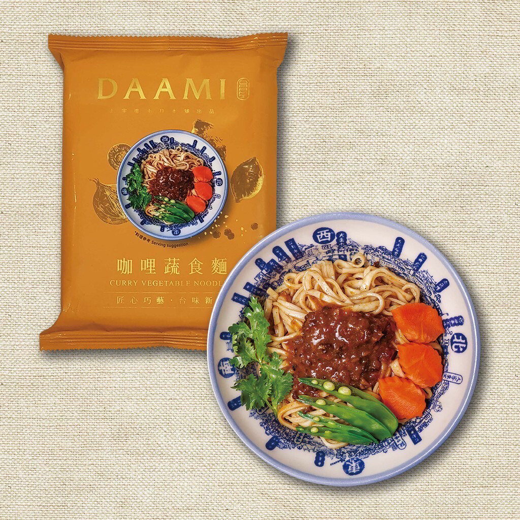 【度小月】DAAMI-乾拌麵系列-咖哩蔬食麵(五辛素、奶素)現貨