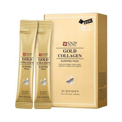 SNP Gold Collagen Sleeping Pack 5 pcs × 4ml