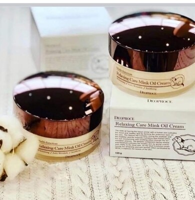 Deoproce Relaxing Care Mink Oil Cream 100 ml
