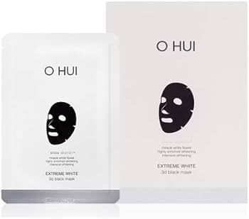 O HUI Extreme White 3D Black Mask 1 pc