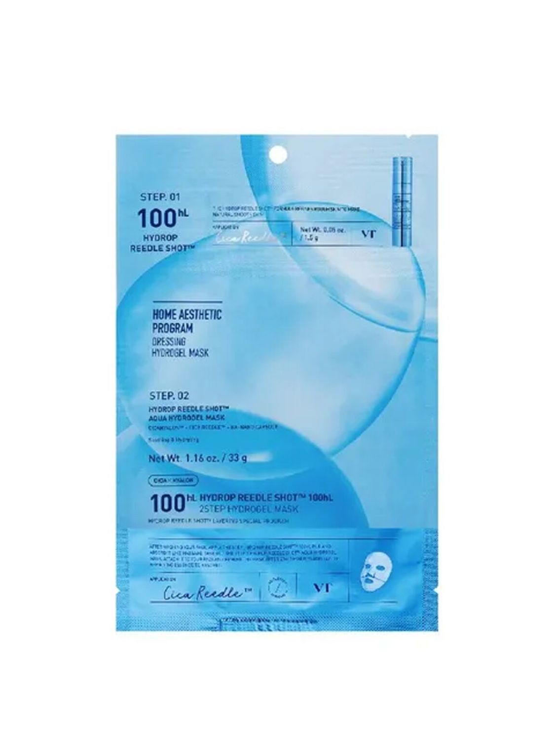 VT Hydrop Reedle Shot 100 2-Step Hydrogel Mask 36g