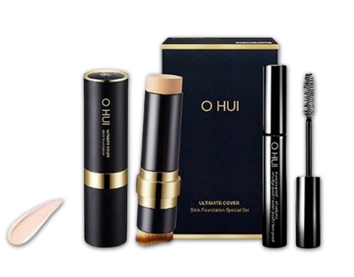 O HUI Ultimate Cover Stick Foundation Special Set #01 Milk Beige 