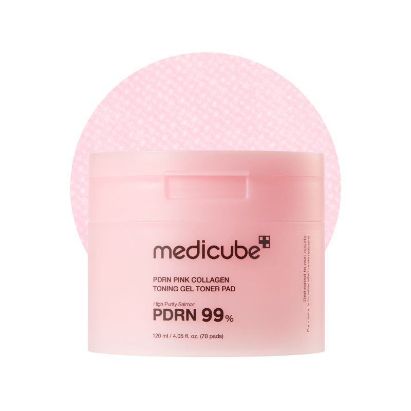 medicube PDRN Pink Collagen Toning Gel Toner Pad 120ml / 70pads