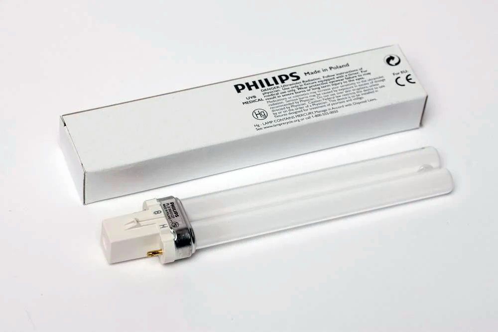 配件 原裝 PHILIPS 紫外線光療儀替換 UVB 9W 燈管 (Made in Poland)