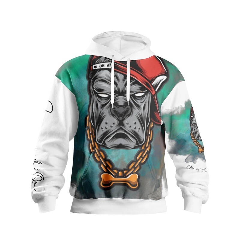 Franc d'Or Signature Collection - Bulldog Full Pattern Hoodie