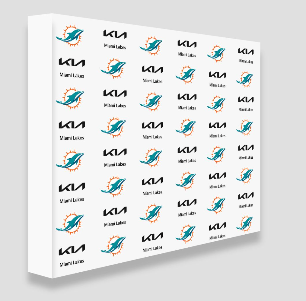 Custom Photo Wall Print - Dolphins + Kia co-branded