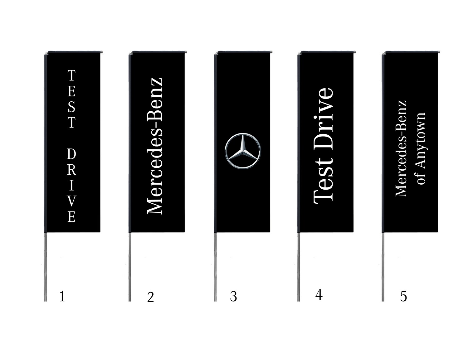 Mercedes-Benz Test Drive Event Flag