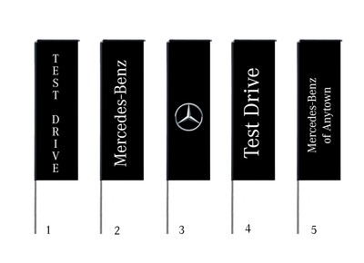 Mercedes-Benz Test Drive Event Flag