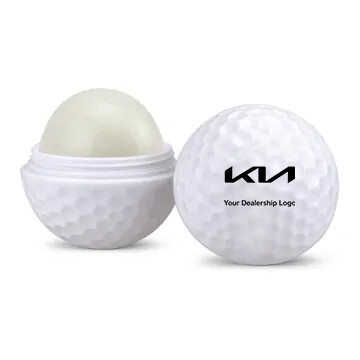 Kia Custom Branded Golf Ball Shaped Lip Balm (100)