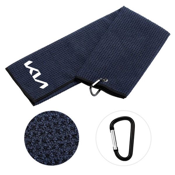 Kia Custom Branded Golf Towels with Clip (125)