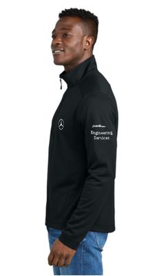 Eddie Bauer Smooth Mid Layer Fleece 1/2-Zip -with Star + Engineering Services