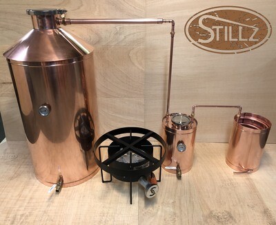50 Gallon Cap Logic Copper Still — Professional Moonshine Still | Commercial Craft Distilling Equipment | Paul Revere Copper Construction
