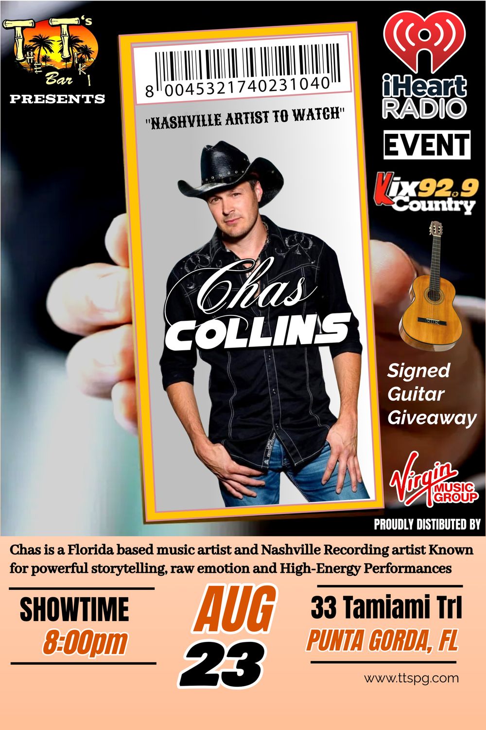 Chas Collins (August 23rd)